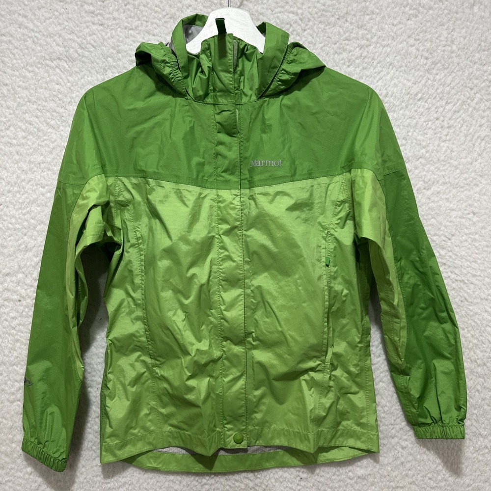 Marmot Lightweight Windbreaker Shell Jacket Green Kids/Women's Size Large - Picture 1 of 16